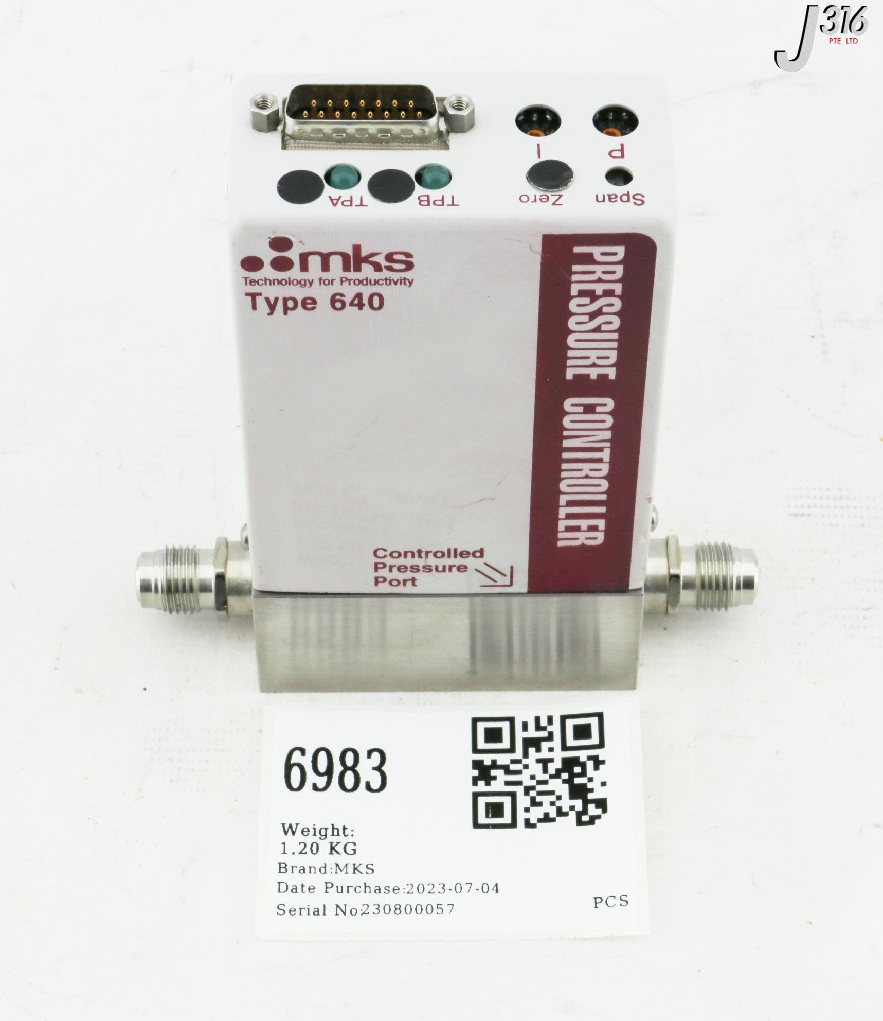 【15p】アイデンティティー 6983 MKS MFC, TYPE 640, PRESSURE CONTROLLER 640A53MW1D32D | eBay